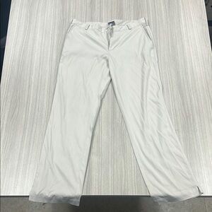 White Golf Pants with Straight-Leg Design 34x32